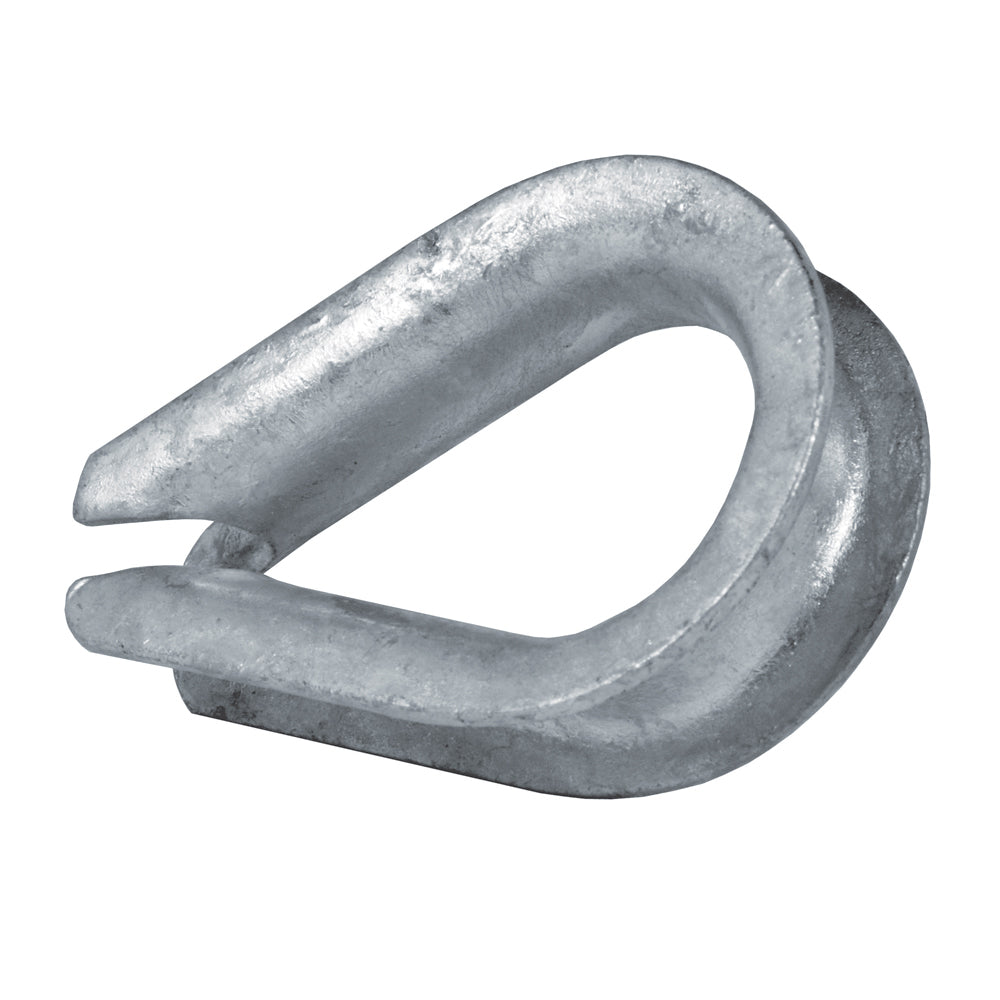 1/4 Inch Wire Rope Thimble Zinc Plated Galvanized Steel