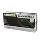 AMMEX Professional Black Nitrile Powder Free Exam Gloves 3 MIL - Large - 100 Gloves Per Box