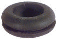 7/16 Inch Id x 3/4 Inch Od x 1/4 Inch Black Sbr Stock Rubber Grommet