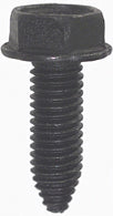 M8 x 1.25 x 25 mm Coarse Black Class 9.8 Starter Point Indented Hex Washer Head Body Bolt
