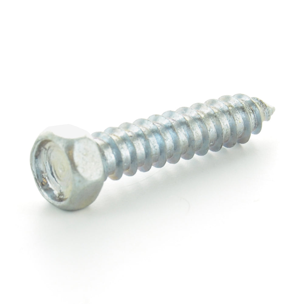 #14 x 3/4 Inch Zinc Plated Alloy Steel Hex Head Type-Ab Self-Tapping Sheet Metal Screw