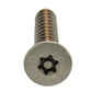 #14 x 1 Inch Stainless Steel Torx Pin Flat Head Tamper Resistant Sheet Metal Screw