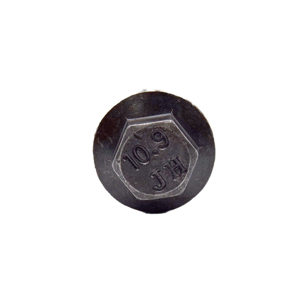 M8 x 1.25 x 25mm Reduced Head Hex Flange Screw Non Serrated Frame Bolts Plain Grade 10.9