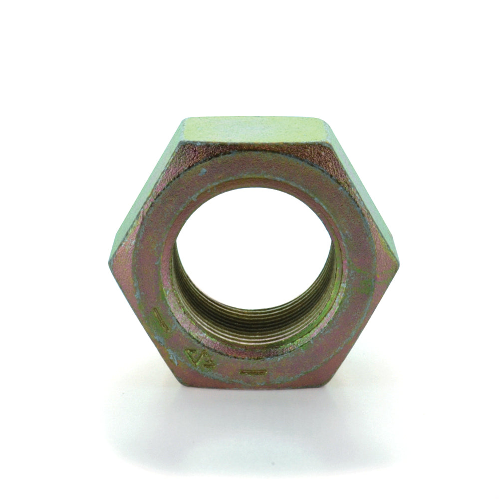 1/2-20 Finished Hex Nut Grade 8 Yellow Zinc Plated Fine