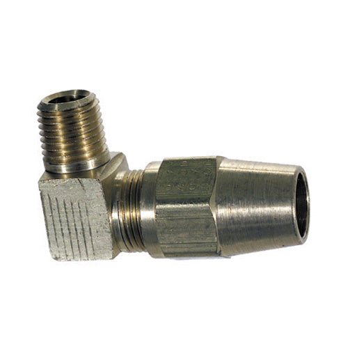 1/2 Inch x 3/8 Inch Brass 90 Begree Male Eblow Air Brake Connector for Copper Tubing