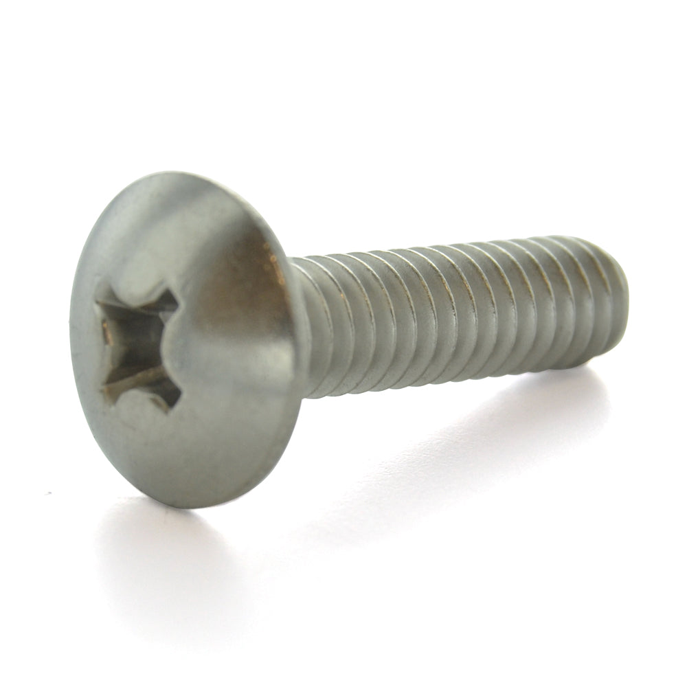 #8-32 x 5/8 Inch Coarse Plain 18-8 (A2) Stainless Steel #2 Phillips Drive Truss Head Machine Screw