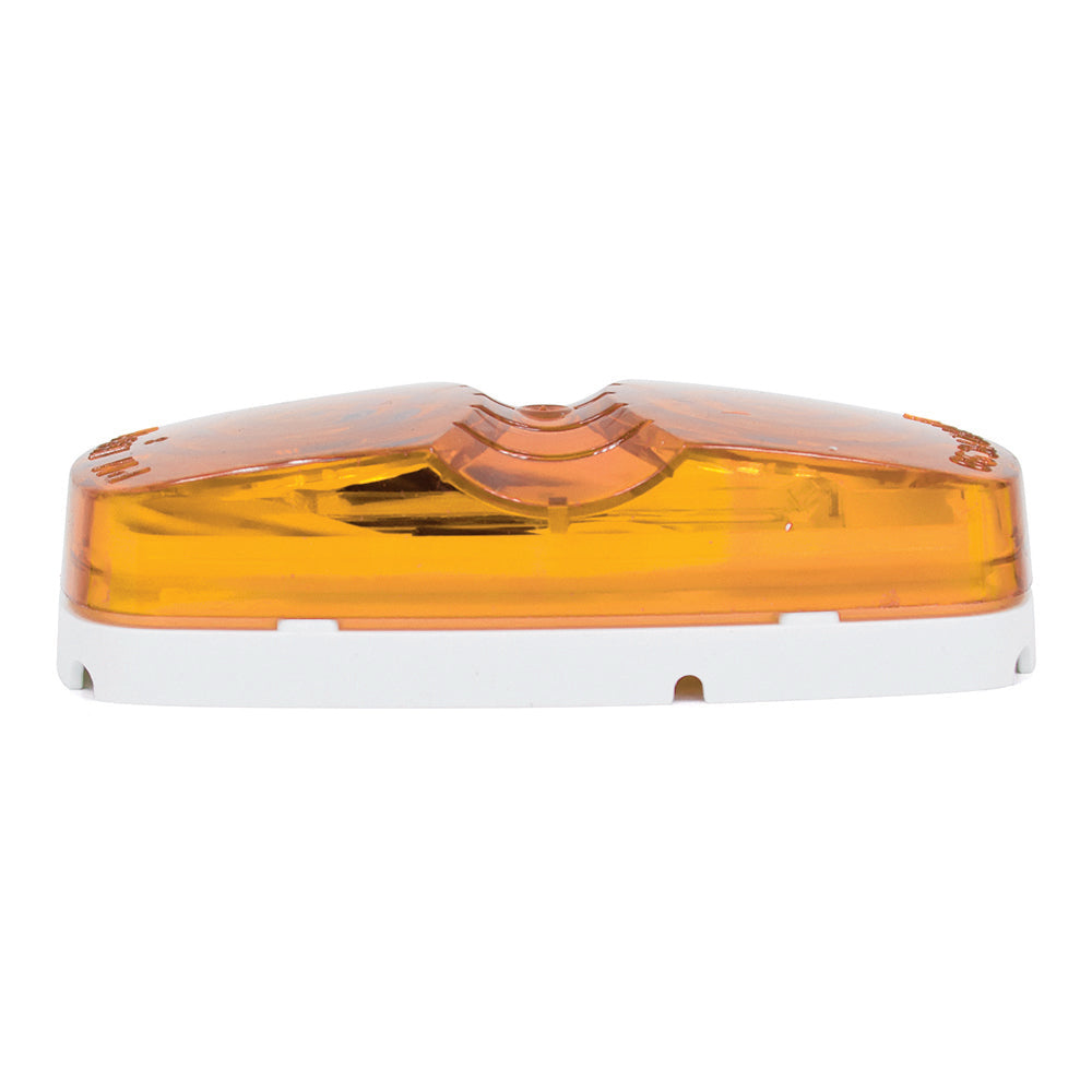 4 Inch X 2 Inch 12 Diode Clearance/Side Marker Light Amber With 2 0.180 Bullets