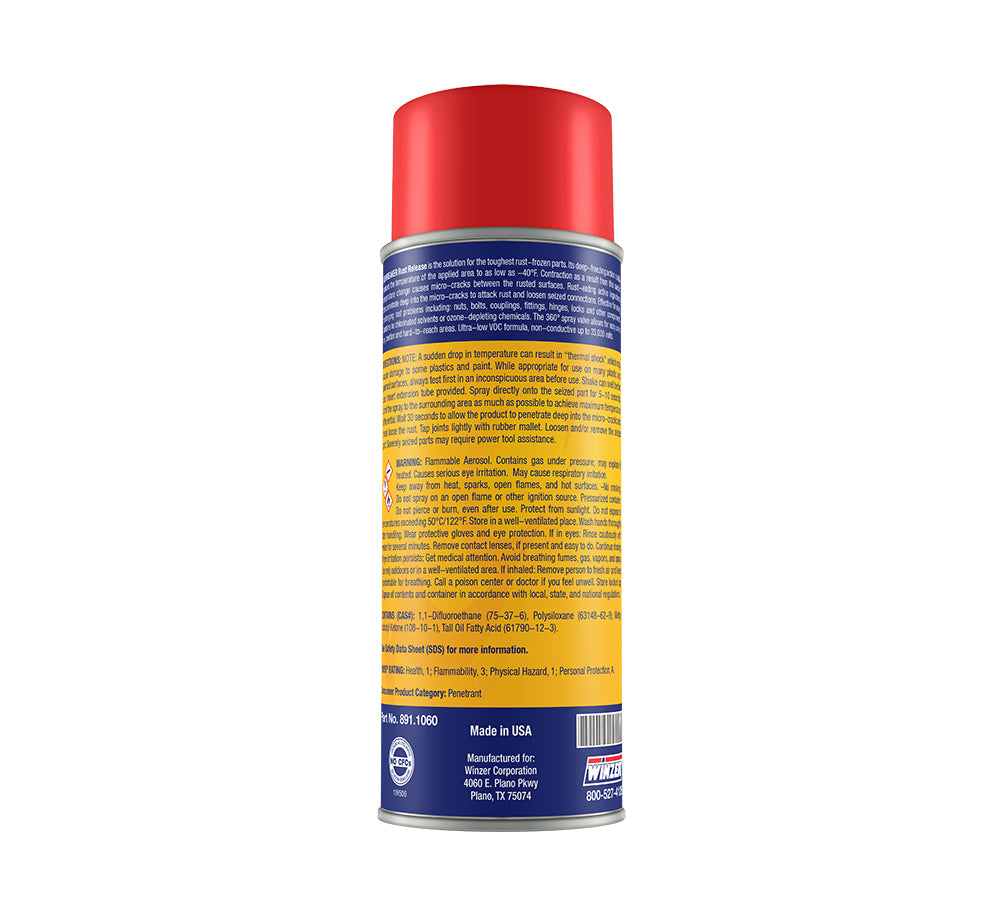 Winzer Ice Breaker Rust Release Agent - Net Wt. 9 Oz Net Wt. - Aerosol