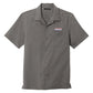 Men's X-Large Gray Button Up Camp Shirt with Winzer Embroidered Logo