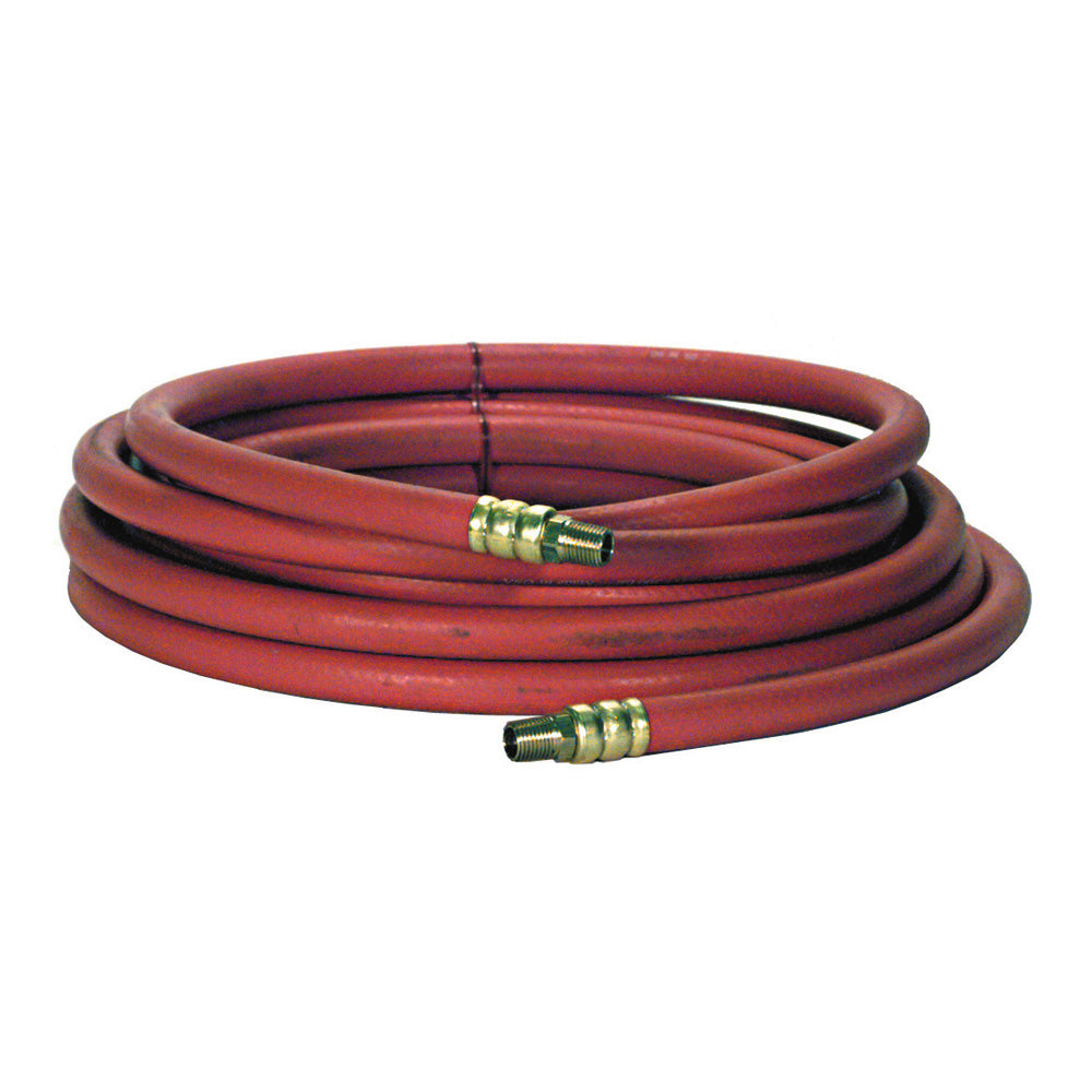 3/8 Inch x 35 ft Roll 1/4 Inch Mnpt Rubber Air Hose