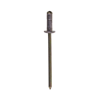 0.501 - 0.625 Inch Grip 3/16 Inch Dia x 0.825 Inch Aluminum Large Flange Head Rivet