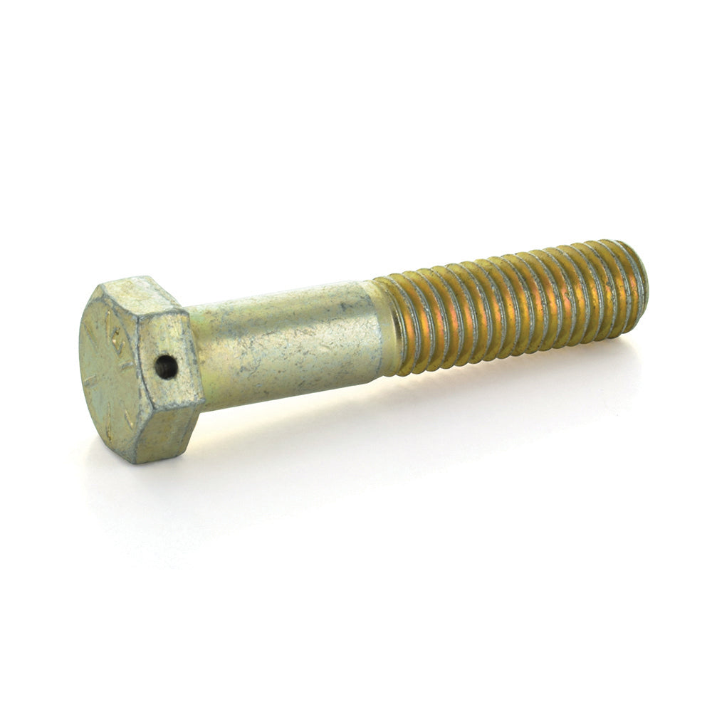 Grade 8 Hex Cap Screw Zinc Yellow Hole Through Head - Clearance