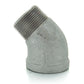 1-1/4" Schedule 40 Female Npt Galvanized Welded Malleable Iron 45 Degree Street Elbow USA