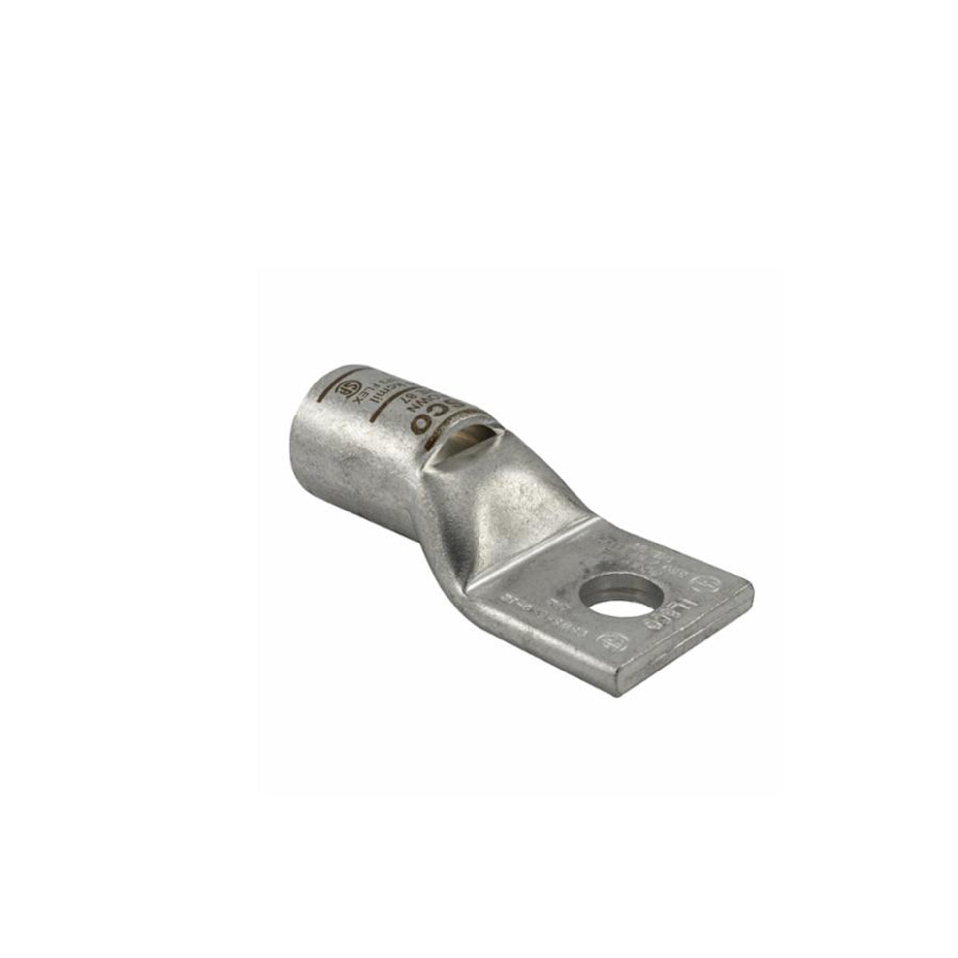 1/0 Awg 0.281 Inch Stud 1 Hole Copper Standard Barrel Compression Lug