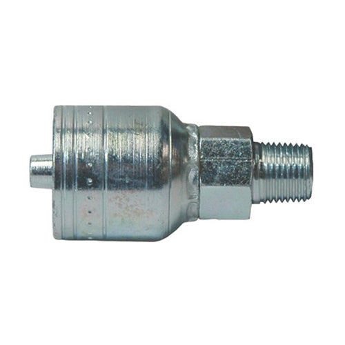 1/4 Inch x 1/8 Inch Male Pipe Rigid (Nptf) Yellow Zinc Z Series Weathergrip Crimp