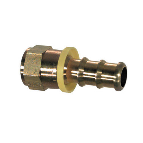 5/8 Inch x 5/8 Inch Hose x Tube CA360 Brass Barb-Tite Jic 37 Degree / Sae 45 Degree Female Swivel