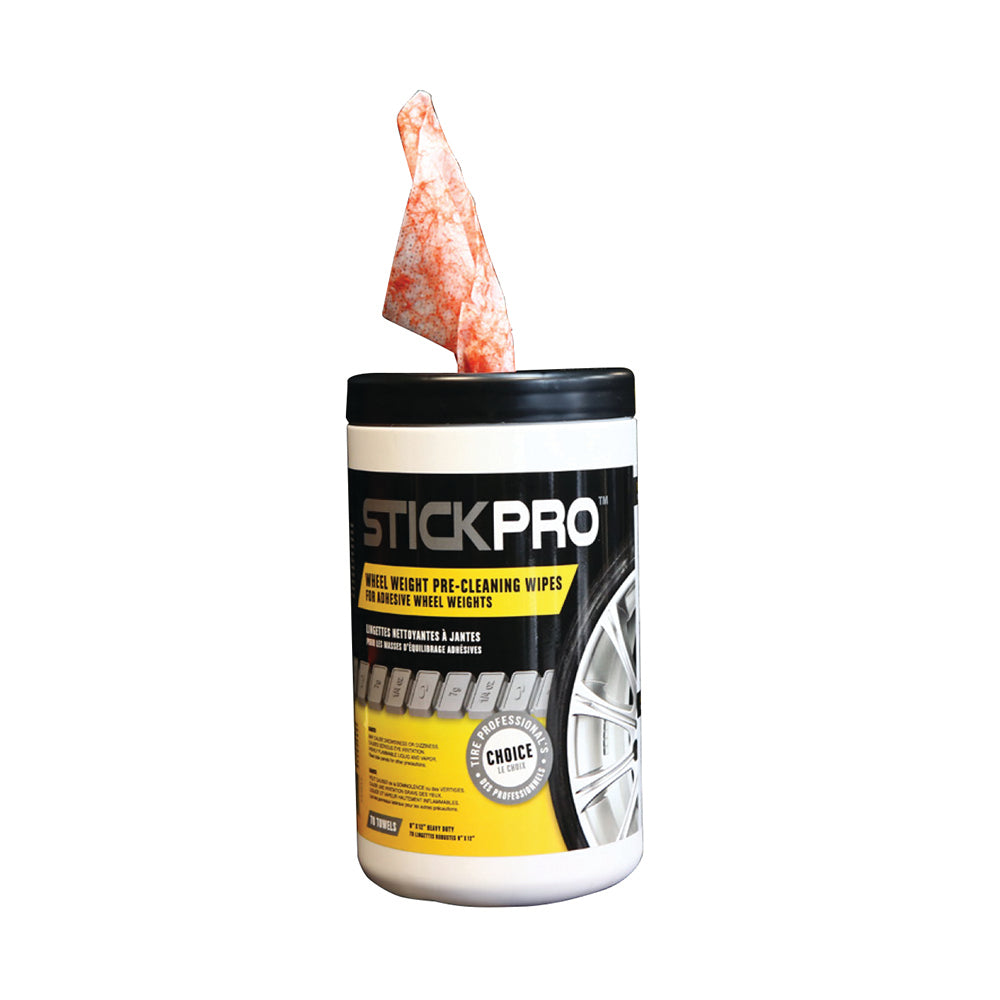 Stickpro™ Wheel Weight Pre-Cleaning Wipes For Adhesive Wheel Weights