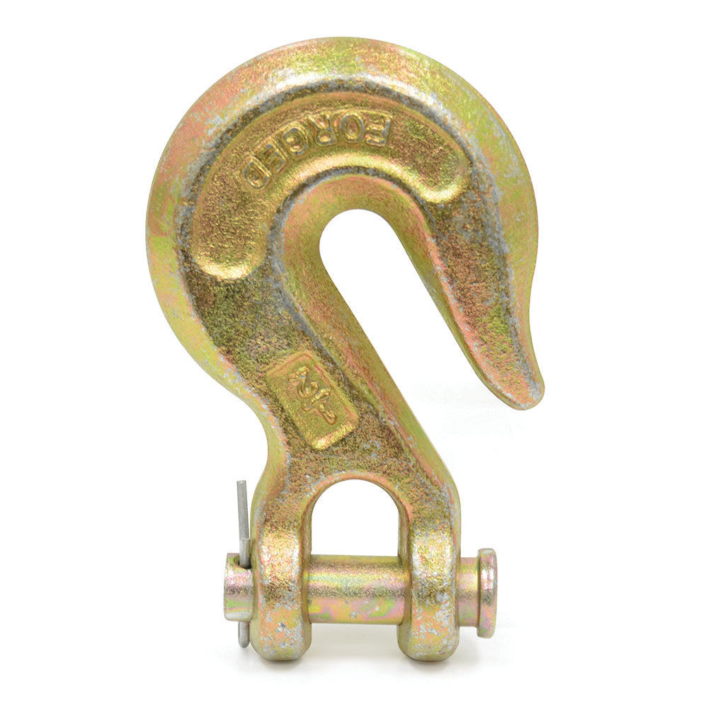 1/2 Inch Grade 70 Yellow Chromate Transport Clevis Grab Hook