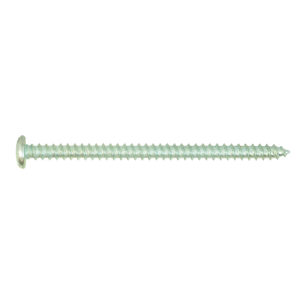 #8-15 x 2-1/2 Inch Zinc Plated Low Carbon Steel Pan Head Type-Ab Self-Tapping Sheet Metal Screw