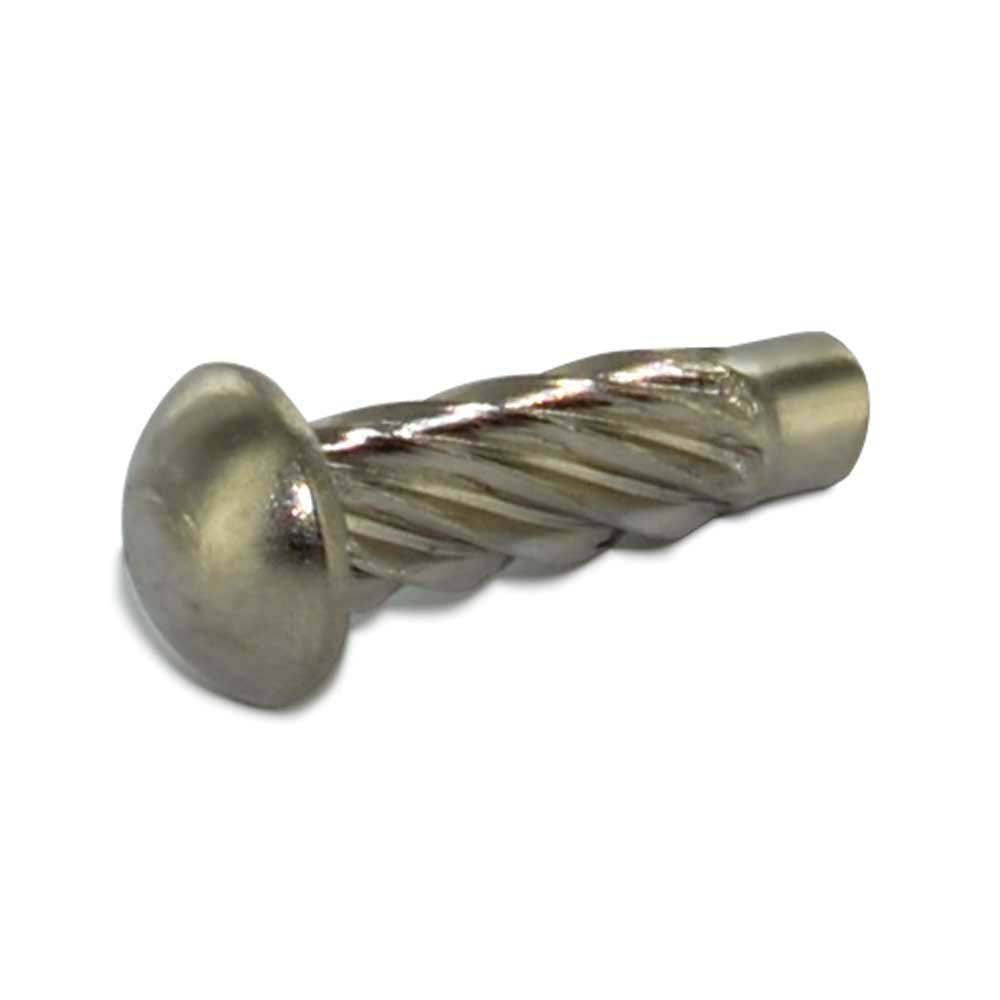 #2 x 3/8 Inch Plain 18-8 (A2) Stainless Steel Round Head U-Drive Screw