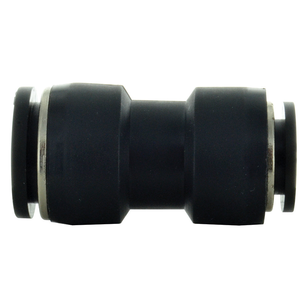 M16 x M12 Plastic Unequal Straight Union Compression Fitting
