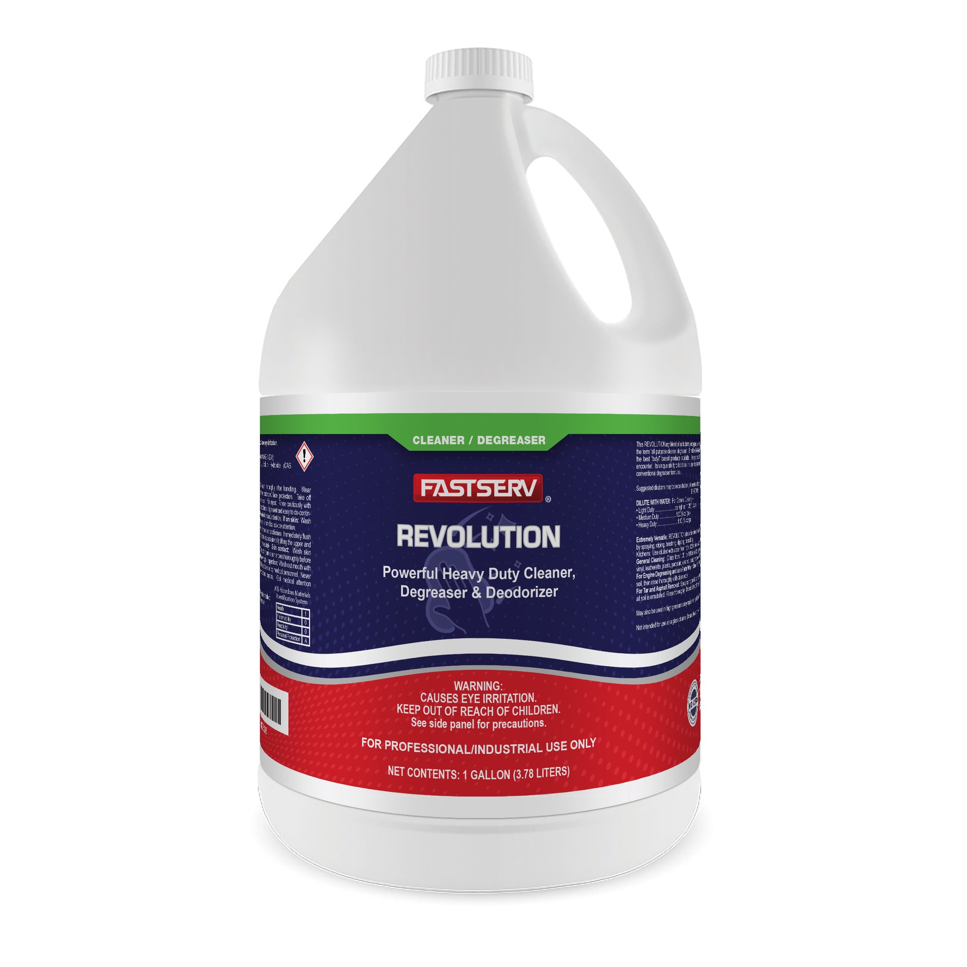 FastServ Revolution Heavy-Duty Cleaner & Degreaser - 1 Gallon Bottle