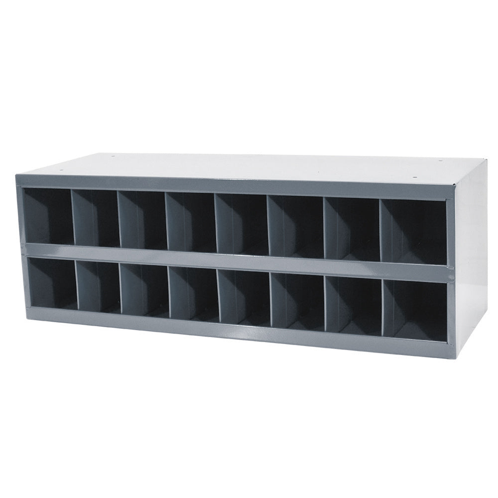 Gray Storage Bin - 16 Compartments