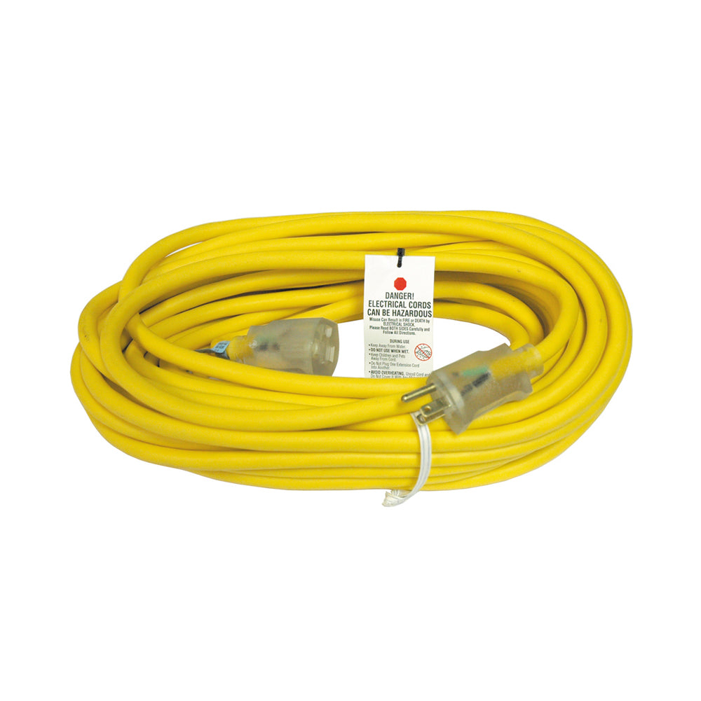 50 Foot Coleman 12/3 Wire Cable Polar / Solar Plus Extension Cord With Id Light