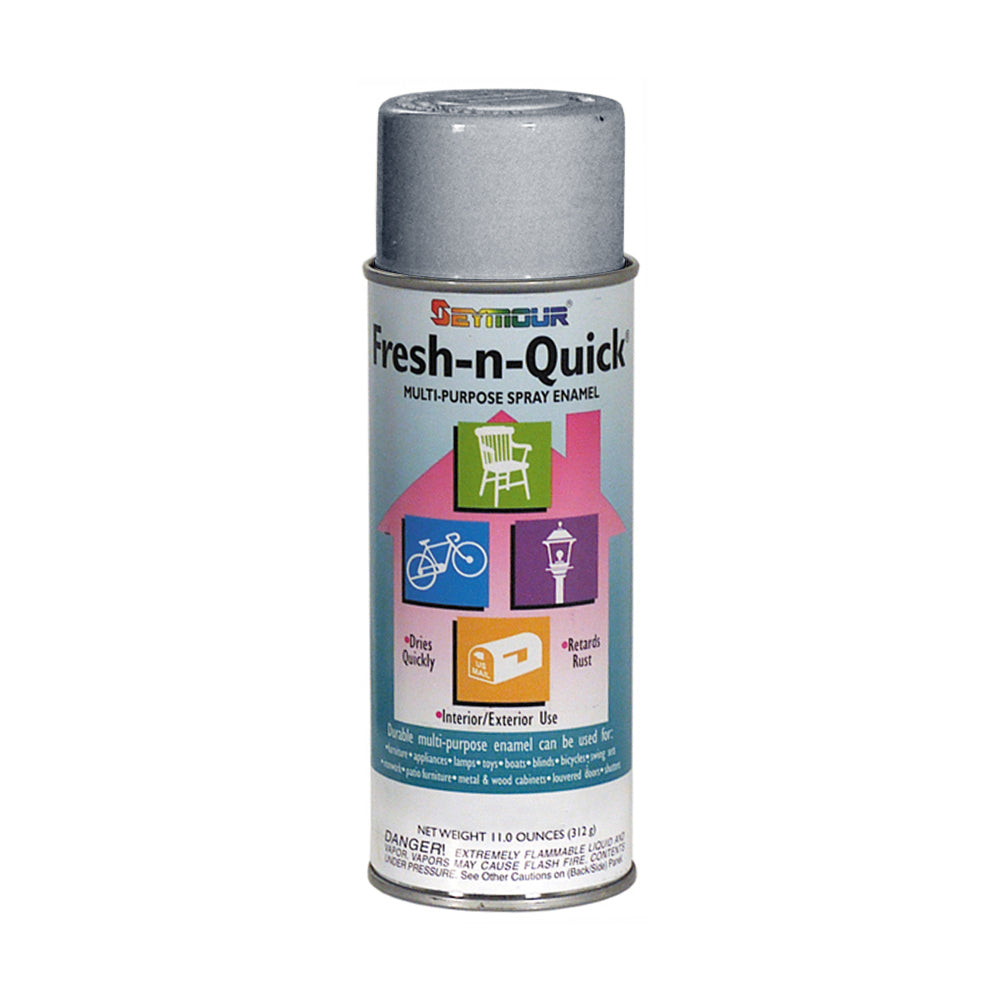 Seymour Economy Fresh N' Quick Gloss Paint Aerosol Gray - 10 oz