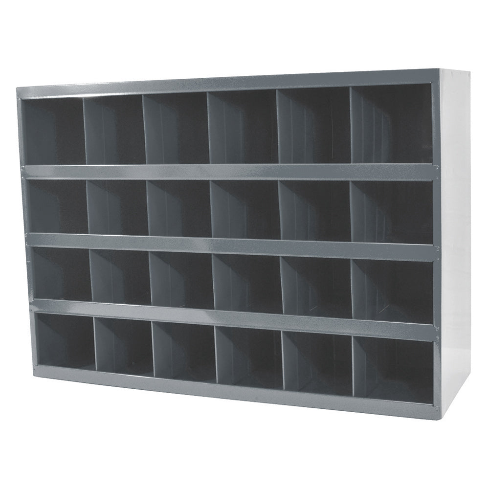 Gray Storage Bin - 24 Compartments