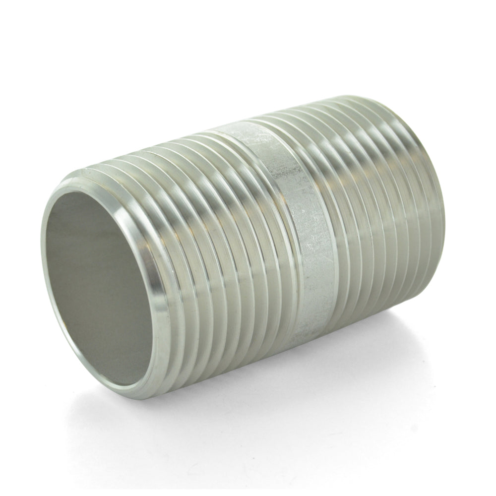 1" x 6" Schedule 40 Npt 304 Stainless Steel Pipe Nipple