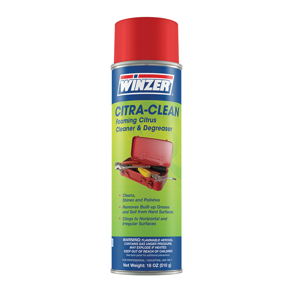 Winzer Citra Clean Foaming Citrus Cleaner & Degreaser  - 18 Oz Net Wt. Aerosol
