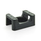 .87 Inch x .64 Inch x .38 Inch Large Cable Tie Screw Mount UV Black