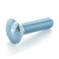 1/4-20 x 2-1/2 Inch Coarse Zinc Plated A307 Grade A Round Head Carriage Bolt