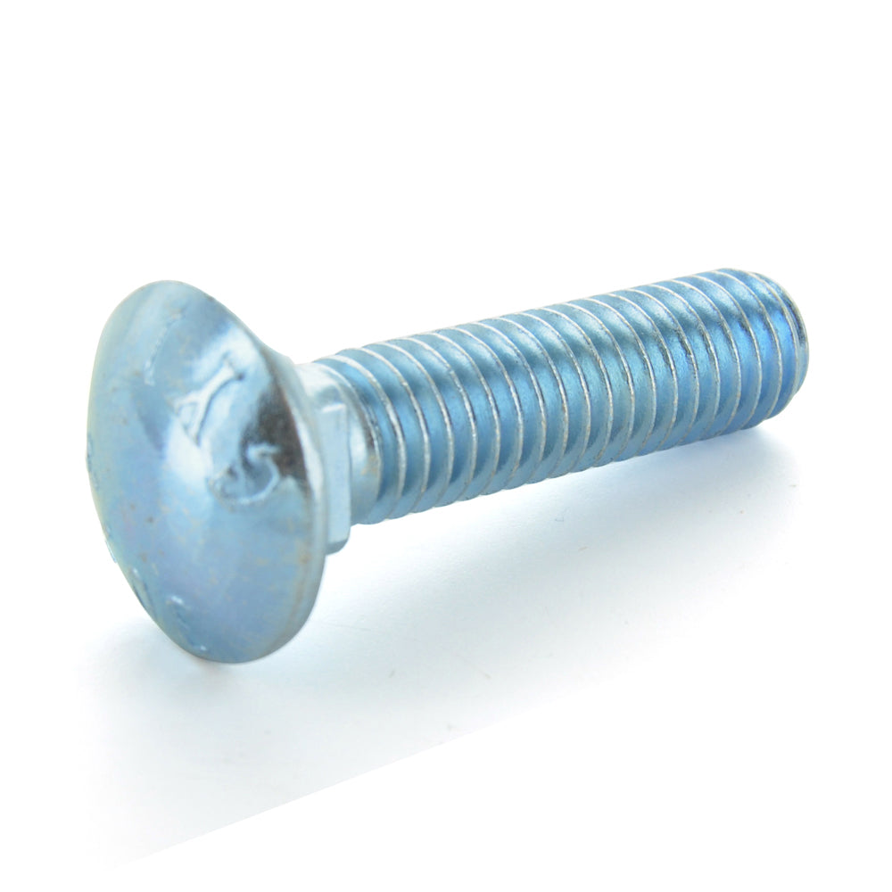 3/8-16 x 3 Inch Coarse Zinc Plated A307 Grade A Round Head Carriage Bolt