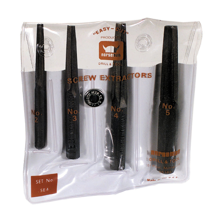 4-Piece Square Screw Extractor Set