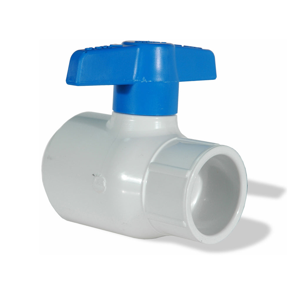 2 Inch Socket Sch 40 White Pvc Utility Ball Valve