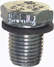 M14 x 1.5 x 19 mm Bright Zinc Plated Steel Oil Drain Plug With Washer.