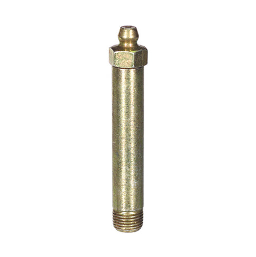 1/8-27 Zinc Yellow Steel Straight Super Long Shank Heritage Hydraulic Grease Fitting