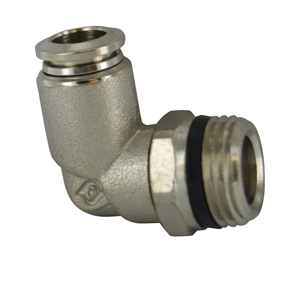 5/16 Inch Tube (M8) x 3/8 Inch Pipe Male Swivel Elbow - Universal Thread