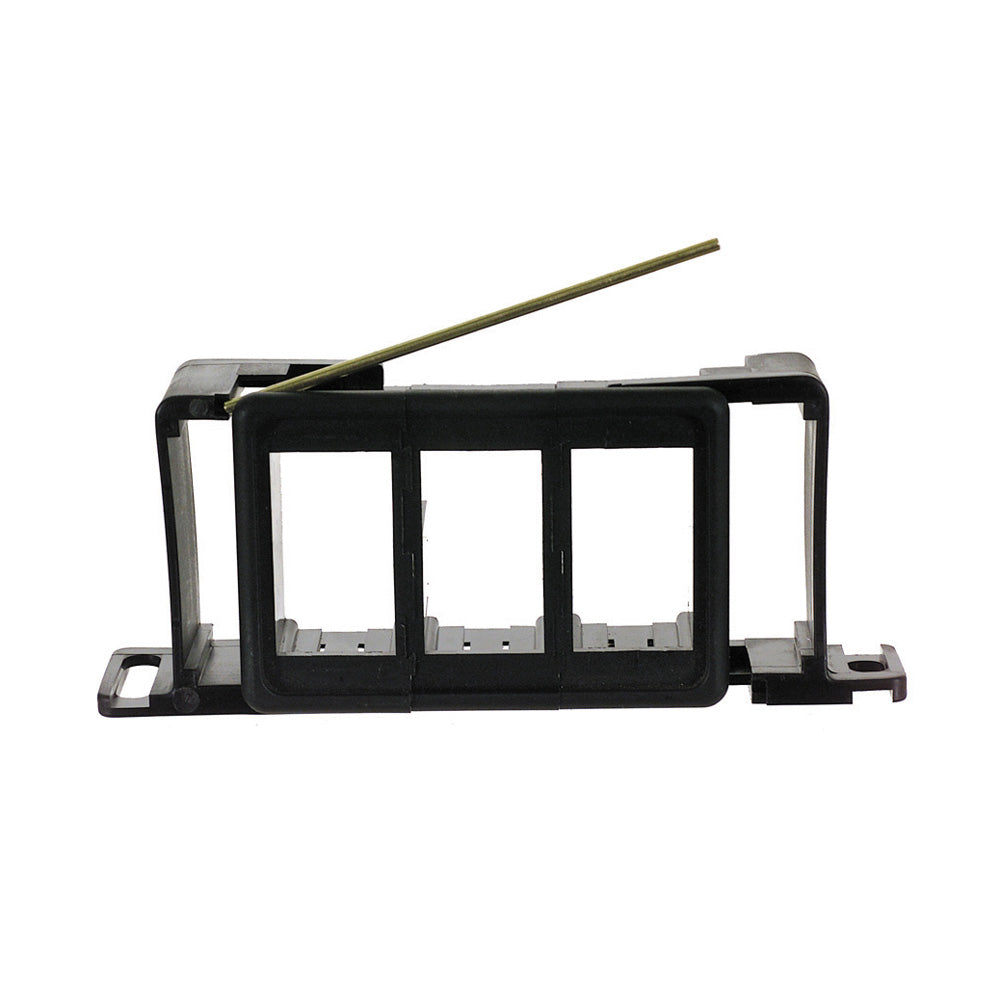Non-Glare Matte Black Textured Rocker Switch Bracket Mounting Kit