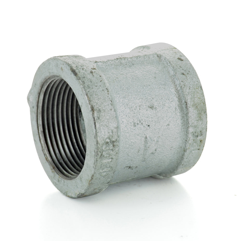 1-1/4" Schedule 40 Female Npt Galvanized Welded Malleable Iron Pipe Coupling USA
