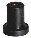 #8-32 x 1/2  Well Nut Neoprene With Captive Brass Nut