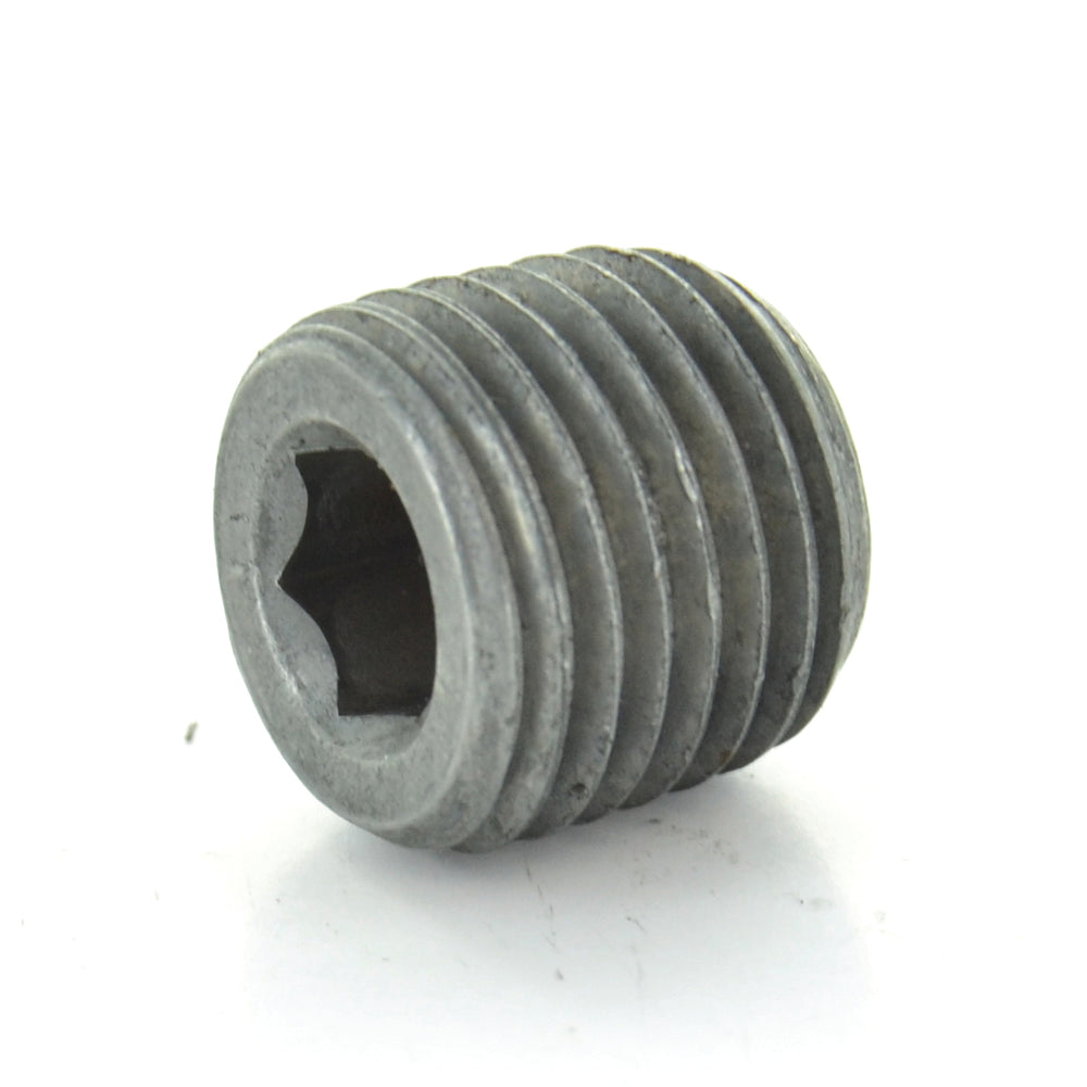 1-1/4" Schedule 40 Male Npt Black Malleable Iron Hex Head Pipe Plug